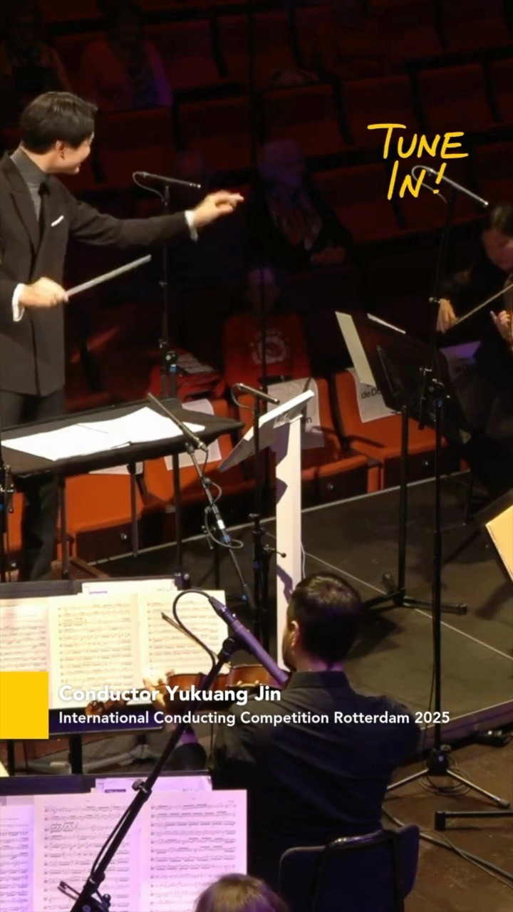Conductor Yukuang at International Conducting Competition Rotterdam