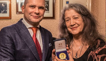Martha Argerich Royal Philharmonic Society Gold Medal Cover