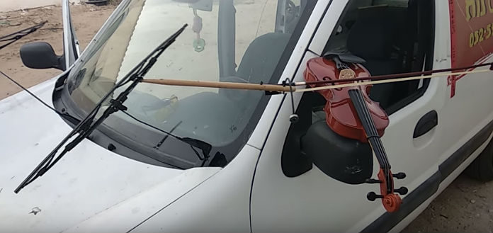 Car Playing Violin