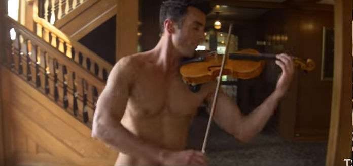 The Shirtless Violinist Mary Poppins Cover