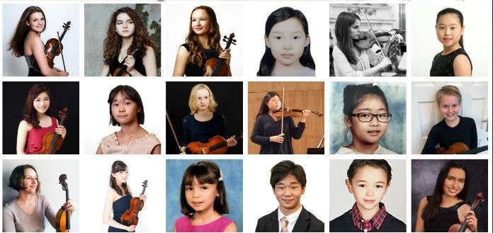 Grumiaux International Violin Competition Candidates 2019 Cover