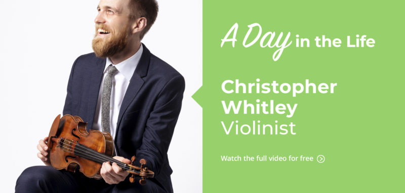 A DAY IN THE LIFE | Violinist Christopher Whitley - image attachment