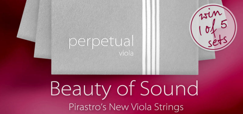 VC GIVEAWAY | Win 1 of 5 Newly-Released Pirastro Perpetual Viola String Sets - image attachment