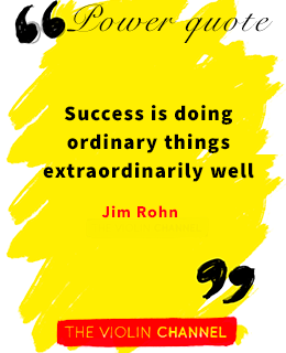 power quote - success is doing ordinary things extraordinarily well
